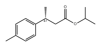 Benzenepropanoic acid, -ba-,4-dimethyl-, 1-methylethyl ester, (-ba-R)- (9CI) Struktur