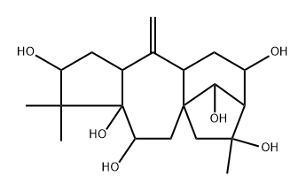 (14R)-Grayanotox-10(20)-ene-3β,5,6β,12β,14,16-hexol Struktur