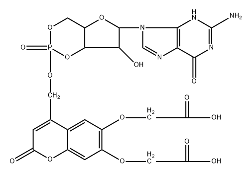 BCMCM-caged cGMP Struktur