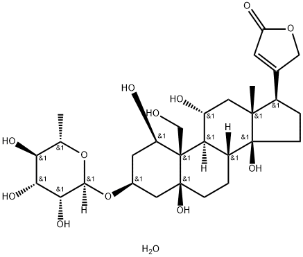 (-)-OUABAIN HYDRATE  98 Struktur