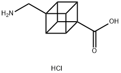 (2R,3R,4S,5S)-4-(Aminomethyl)cubane-1-carboxylic acid hydrochloride Struktur