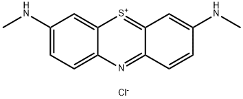 Phenothiazin-5-ium, 3,7-bis(methylamino)-, chloride (1:1) Struktur