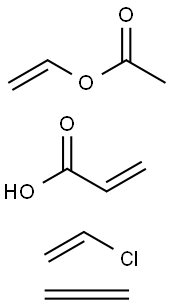 2-Propenoic acid,polymer with chloroethene,ethene and ethenyl acetate Struktur