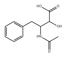 threo-(3-Acetyl)-(2RS)-AHPA Struktur