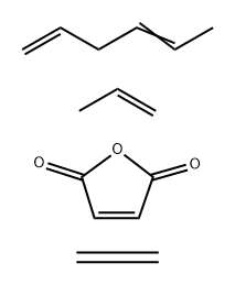 2,5-furandione, polymer with ethene, 1,4-hexadiene and1-propene Struktur