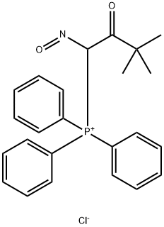 Phosphonium, (3,3-dimethyl-1-nitroso-2-oxobutyl)triphenyl-, chloride (1:1)