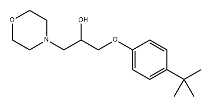 4-Morpholineethanol, α-[[4-(1,1-dimethylethyl)phenoxy]methyl]- Struktur