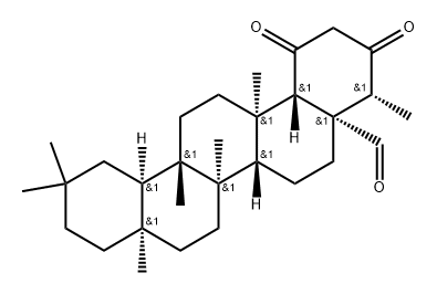 1,3-Dioxofriedelan-24-al Struktur