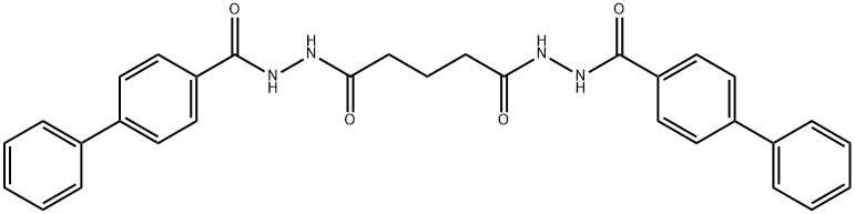 N'1,N'5-bis(4-biphenylylcarbonyl)pentanedihydrazide Struktur