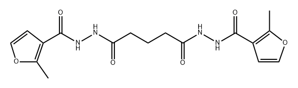 N'1,N'5-bis(2-methyl-3-furoyl)pentanedihydrazide Struktur