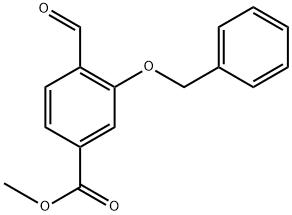 Methyl 3-(benzyloxy)-4-formylbenzoate Struktur