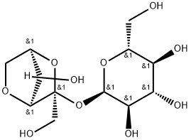 2-O-(α-D-Glucopyranosyl)-3,6-anhydro-β-D-fructofuranose Struktur