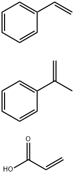 2-Propenoic acid polymer with ethenylbenzene and (1-methylethenyl)benzene, potassium salt Struktur