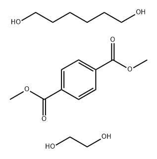 1,4-Benzenedicarboxylic acid, dimethyl ester, polymer with 1,2-ethanediol and 1,6-hexanediol Struktur