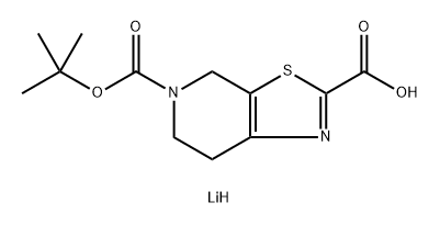 Lithium 5-(tert-butoxycarbonyl)-4,5,6,7-tetrahydrothiazolo[5,4-C]pyridine-2-carboxylate Struktur