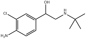 Benzenemethanol, 4-amino-3-chloro-α-[[(1,1-dimethylethyl)amino]methyl]- Struktur