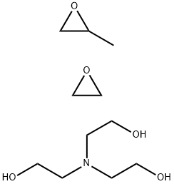 Oxirane,methyl-,polymer with oxirane,ether with 2,2',2''-nitrilotris[ethanol] Struktur