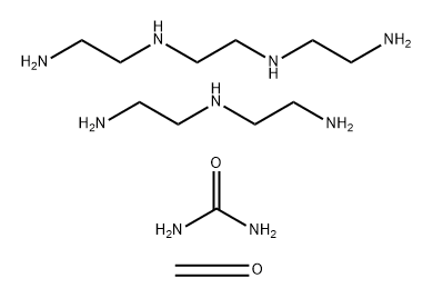 Urea, polymer with N-(2-aminoethyl)-1,2-ethanediamine, N,N'-bis(2-aminoethyl)-1,2-ethanediamine and formaldehyde Struktur