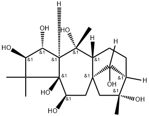 (14R)-Grayanotoxane-2α,3β,5,6β,10,14,16-heptol Struktur