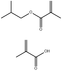 2-Propenoic acid, 2-methyl-, polymer with 2-methylpropyl 2-methyl-2-propenoate Struktur