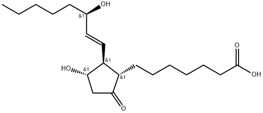 (+)-Prostaglandin E1 Struktur