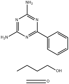 Formaldehyde, polymer with 1-butanol and 6-phenyl-1,3,5-triazine-2,4-diamine Struktur