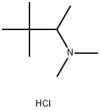 N,N,3,3-tetramethylbutan-2-amine hydrochloride Struktur