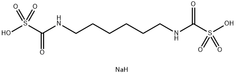 Methansulfonic acid (1,6-hexanediyl-diimino)bis[1-oxo, disodium salt Struktur