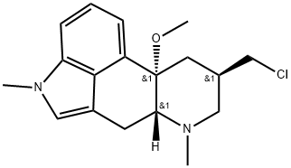 Ergoline, 8-(chloromethyl)-10-methoxy-1,6-dimethyl-, (8β)- (9CI) Struktur