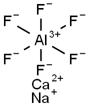 calcium cryolite Struktur