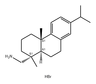 (1R,4aS,10aR)-1,2,3,4,4a,9,10,10a-Octahydro-1,4a-dimethyl-7-(1-methylethyl)-1-phenanthrenemethanamine, hydrobromide (1:1) Struktur