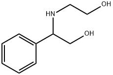 Benzeneethanol, β-[(2-hydroxyethyl)amino]- Struktur