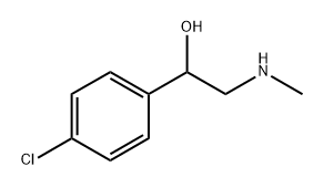 Benzenemethanol, 4-chloro-α-[(methylamino)methyl]- Struktur