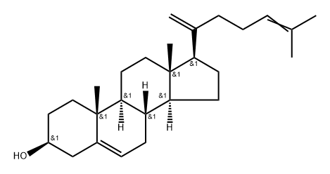 Cholesta-5,20,24-trien-3β-ol Struktur