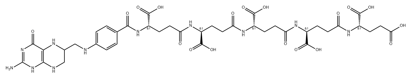 tetrahydropteroylpentaglutamate Struktur