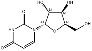 2,4(1H,3H)-Pyrimidinedione, 1-α-D-xylofuranosyl- Struktur