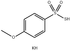 Benzenesulfonothioic acid, 4-methoxy-, potassium salt (1:1) Struktur