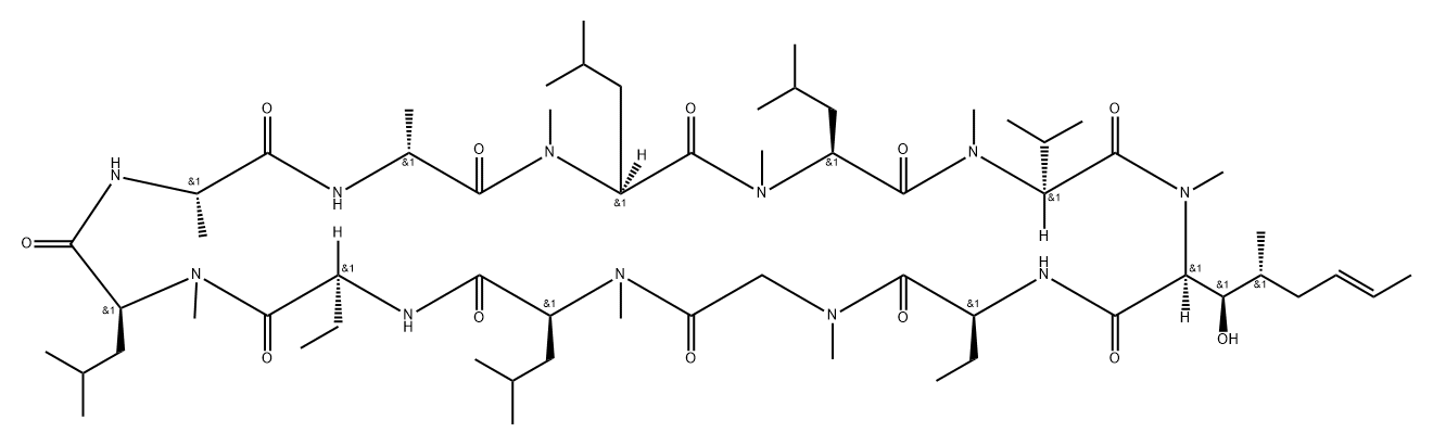 [Abu]5-Cyclosporin Struktur