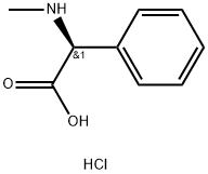 (S)-2-(Methylamino)-2-phenylacetic acid hydrochloride Struktur