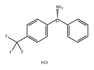 Benzenemethanamine, α-phenyl-4-(trifluoromethyl)-, hydrochloride (1:1), (αR)- Struktur