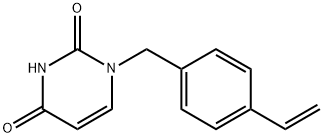 1-[(4-Ethenylphenyl)methyl]-2,4(1H,3H)-pyrimidinedione Struktur