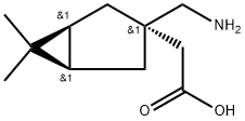 Bicyclo[3.1.0]hexane-3-acetic acid, 3-(aminomethyl)-6,6-dimethyl-, (1-alpha-,3-ba-,5-alpha-)- (9CI) Struktur