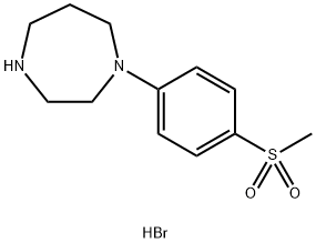 1H-1,4-Diazepine, hexahydro-1-[4-(methylsulfonyl)phenyl]-, hydrobromide (1:1) Struktur