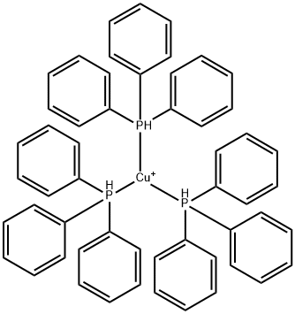 Tris(triphenylphosphine)copper(1+) Struktur