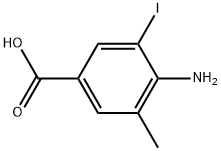 4-Amino-3-iodo-5-methyl-benzoic acid Struktur