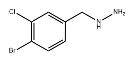 (4-bromo-3-chlorophenyl)methyl]hydrazine Struktur