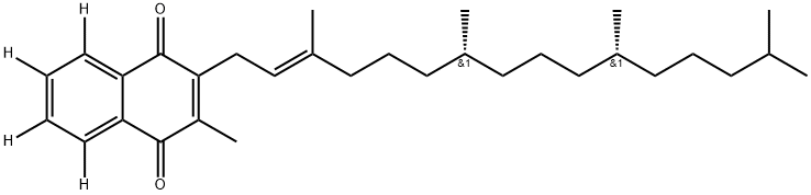 Phylloquinone-ar,ar,ar,ar-d4 (7CI,8CI) Struktur