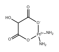 hydroxymalonatodiammine platinum (II) Struktur