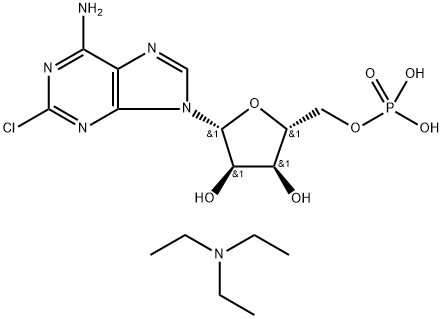 2-Chloroadenosine 5'-Monophosphate Ditriethylamine Salt Struktur