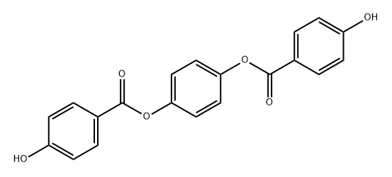 Bis-4-(hydroxybenzoyl)hydrochinone Struktur